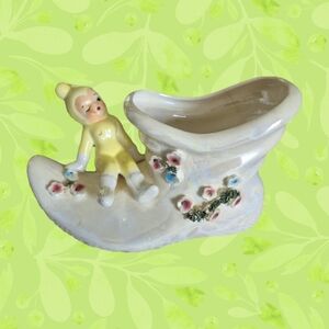Vintage Japan Fairy Pixie Elf Planter